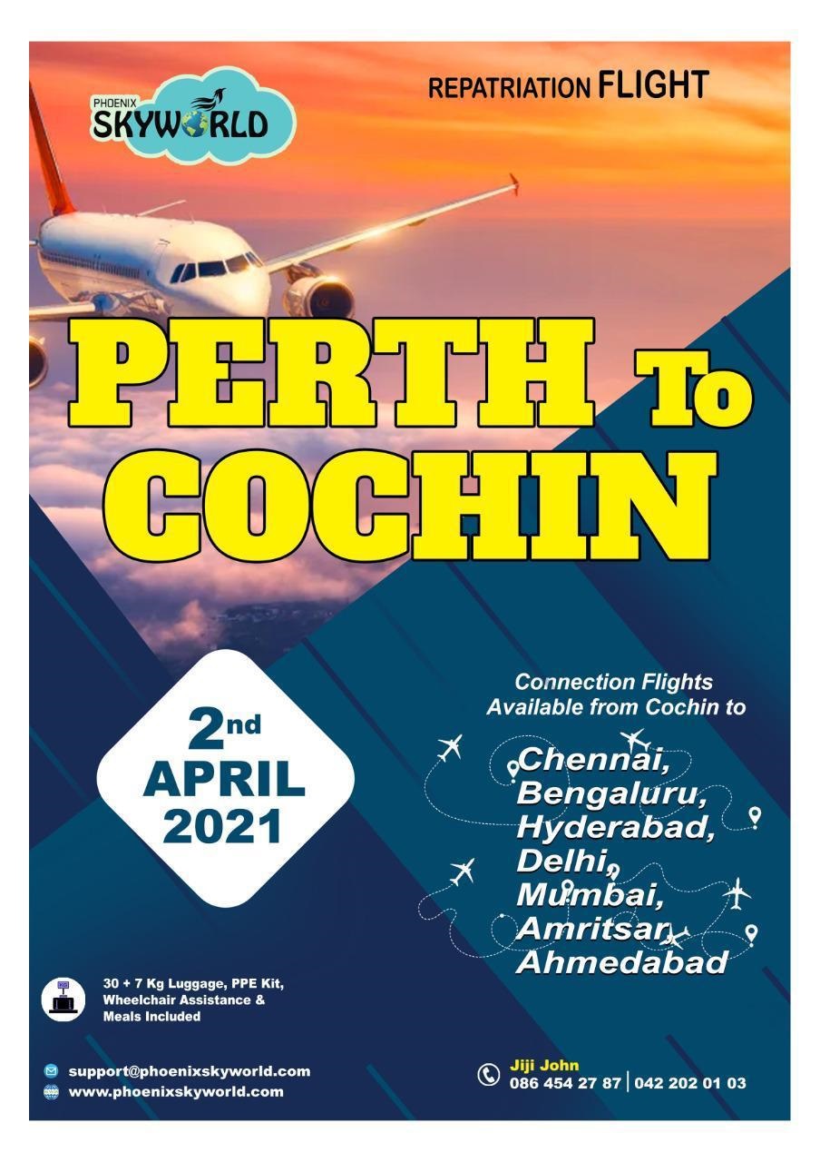 Perth to Cochin